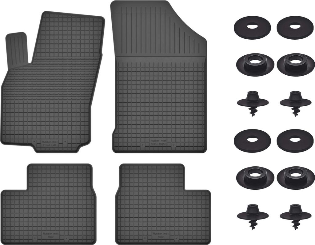 Gummimatten Mit Stoppern Für: Suzuki Sx-4 S-Cross Fl (2018-) Schwarz Set