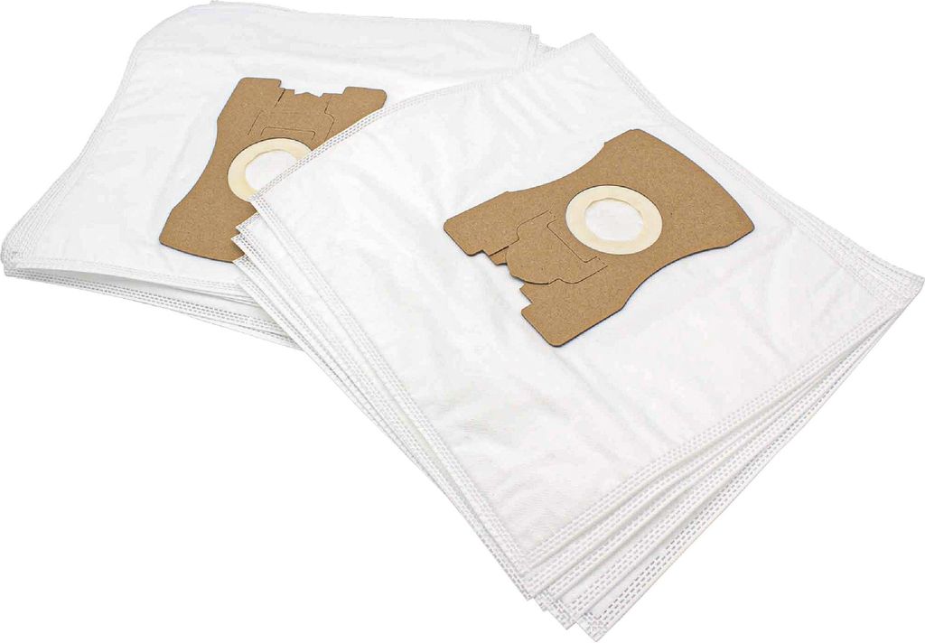 vhbw 10x Staubbeutel kompatibel mit Vorwerk Tiger VT260, 260, VT300, VT265, 300, VT270, 265, 270 Staubsauger - 33cm x 24cm Weiß