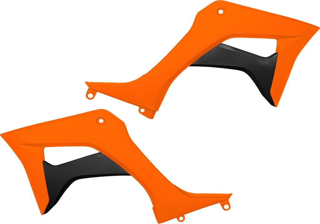 Kühlerverkleidung UFO PLAST 2-teilig Abdeckung Kühler für Honda CRF F 110 ccm Bj. 2019 - 2025, Farbe:neonorange