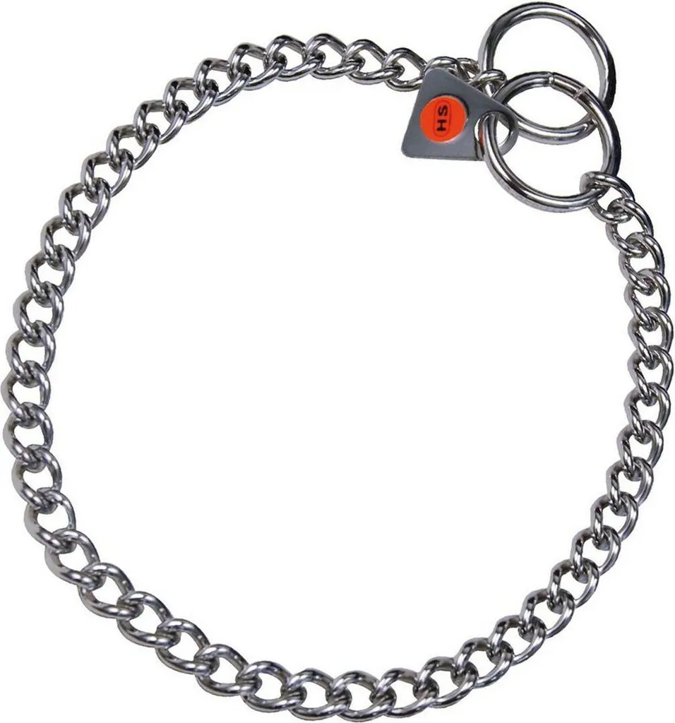 Collare Cani HS Sprenger 2mm x 35cm Acciaio Inox - Maglie Ritorte per Addestramento