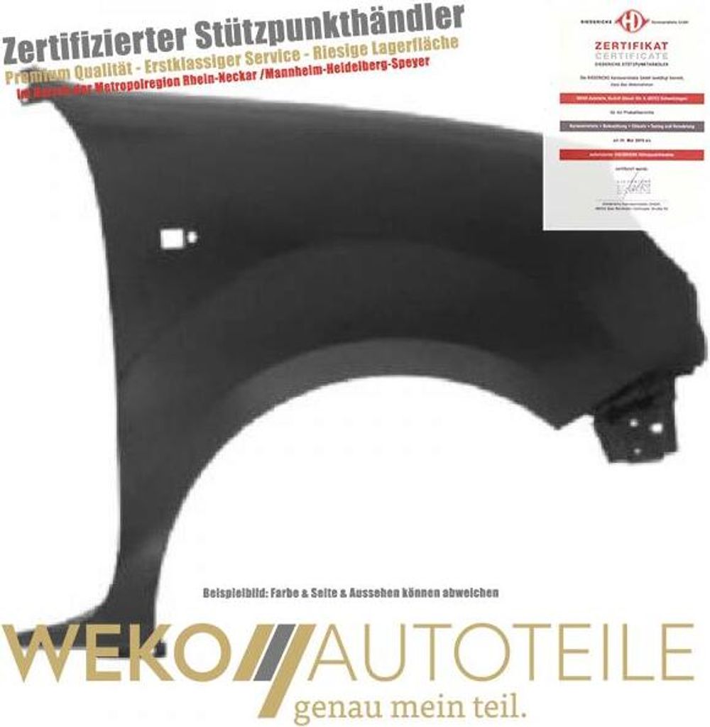 Kotflügel vorne rechts DIEDERICHS 4413606 für RENAULT