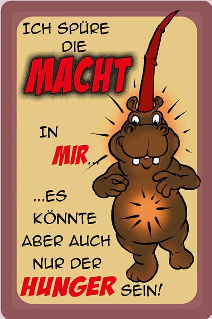 vianmo Holzschild 30x20 cm Ich spüre die Macht in mir Dekoration