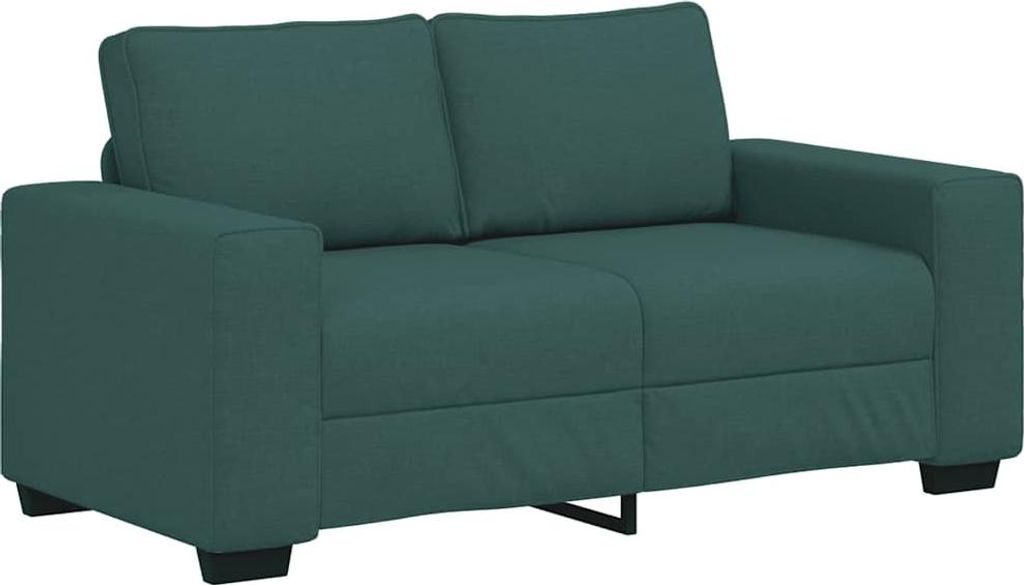 vidaXL 2-Sitzer-Sofa Dunkelgrün 160x77x82 cm Stoff