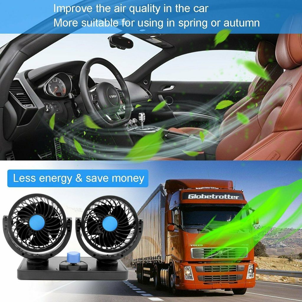 Autolüfter, 12V Mini Lüfter, Tischventilator mit Produktbild 7