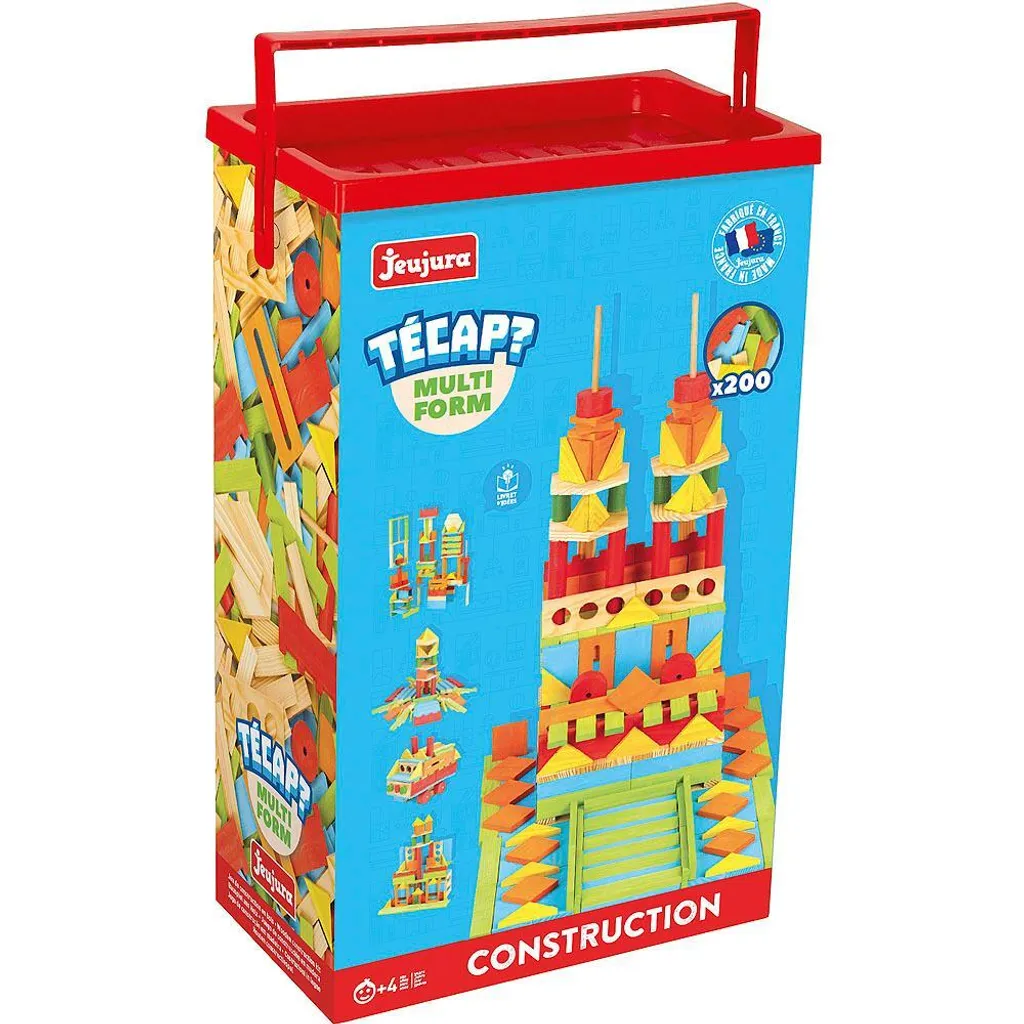 Planchettes en bois Técap Multiform 200 pièces - Jeu éducatif Jeujura