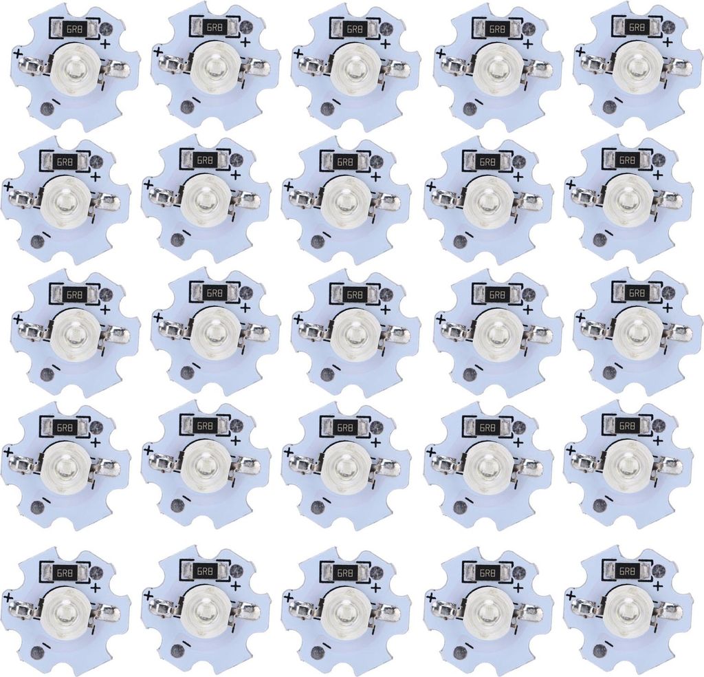 25 Stück 5V LED-Chips 200LM 1W Hochleistungs-LED-Lampenperlen für DIY-Beleuchtungskörper UV-Licht 395-400NM