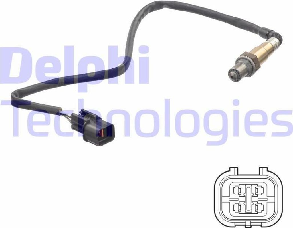 DELPHI ES21257-12B1 Lambdasonde OE 3921002950 kompatibel mit i10, Picanto