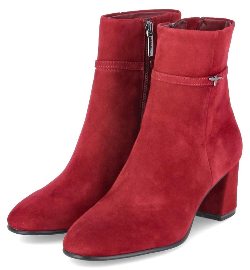Stivaletti da donna Tamaris, colore rosso, in pelle Immagine del prodotto 