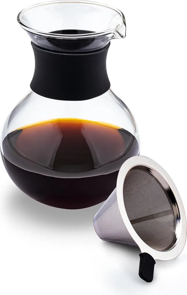 Decanter da caffè Wilmax in vetro borosilicato 950 ml WL-888854/A - 1