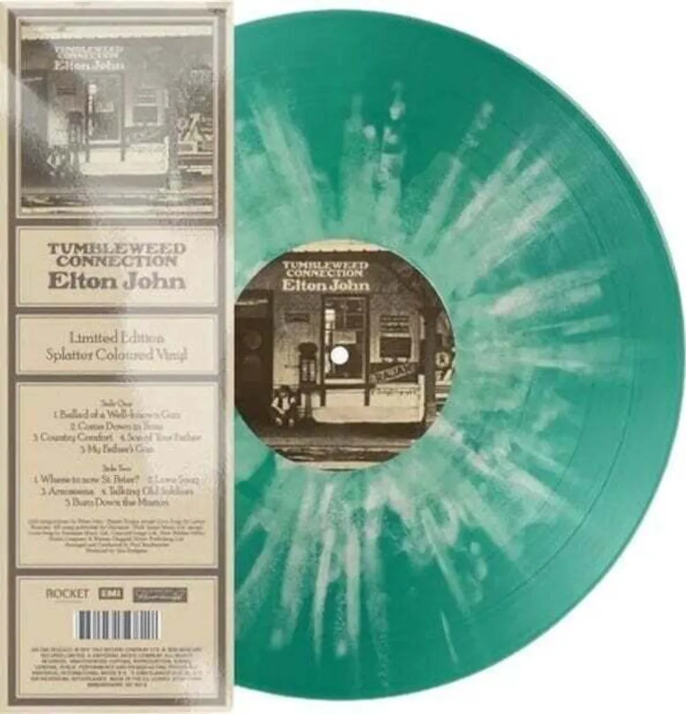 Vinyle Vert Elton John Tumbleweed Connection LP Splatter Édition Limitée