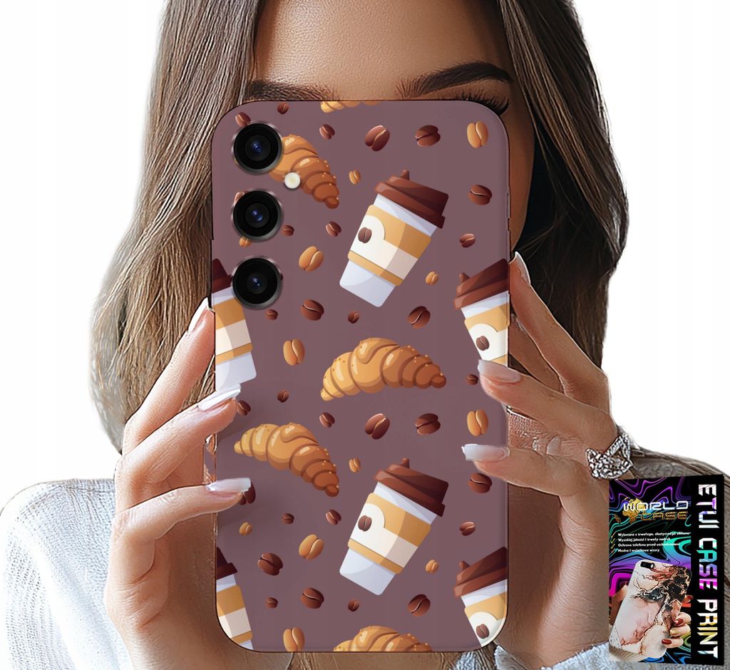 Gehäuse Für Samsung Galaxy A05S - Gehäuse Mit Kaffee Croissants Und Bohnen Im Hintergrund