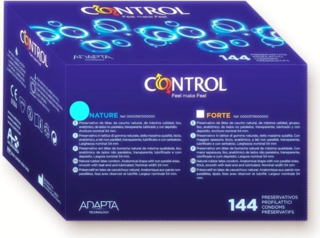 Boîte de 144 préservatifs Control Nature pour protection quotidienne