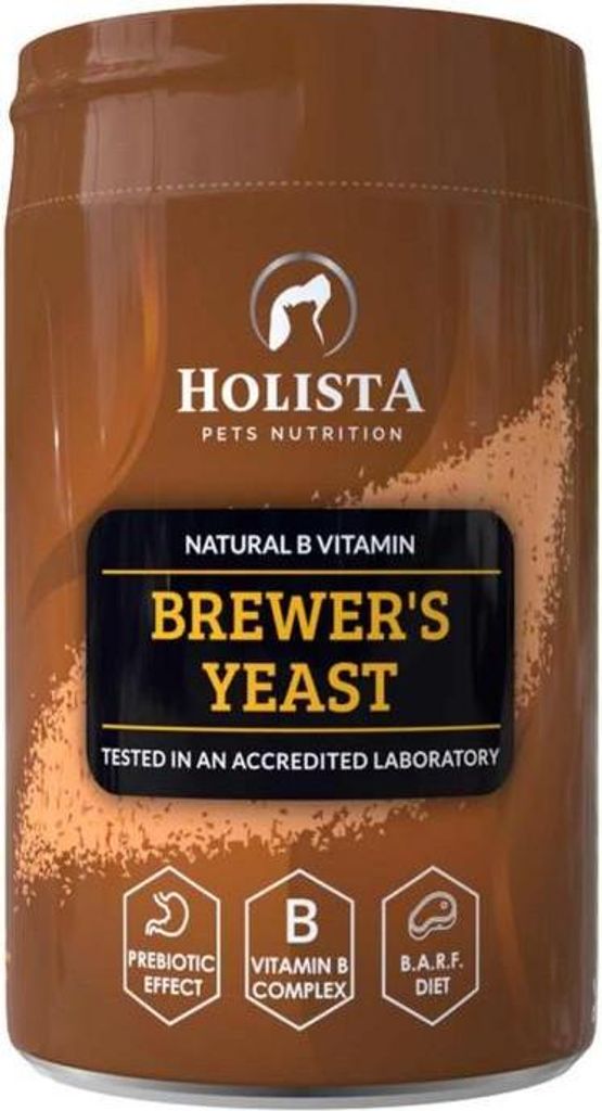 HOLISTA Brewer's yeast - nahrungsergänzungsmittel für hunde und katzen - 200g