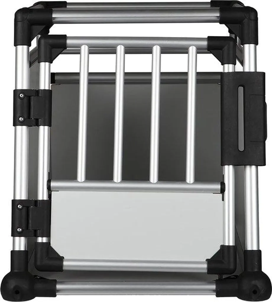 Enclos pour chiots modulable en métal noir - Parc pour chiens pliable