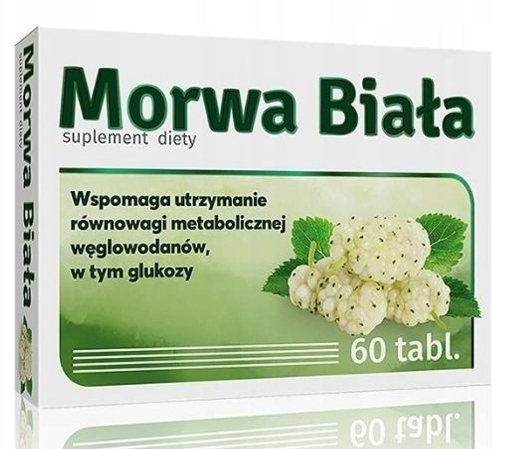 Morwa biała 152mg na metabolizm węglowodanów 60 tabletek suplement diety
