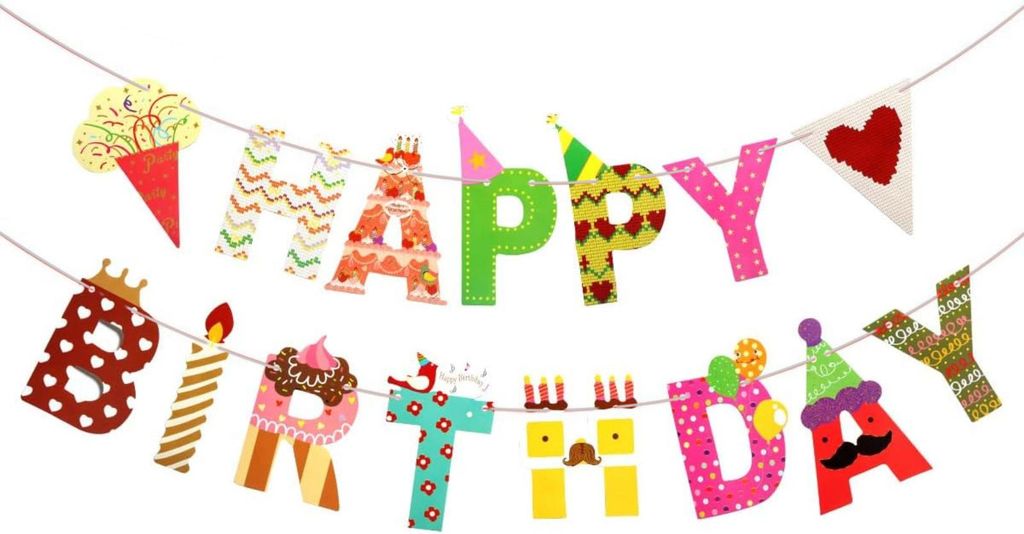 Happy Birthday Girlande Geburtstagsdeko, Alles Gute Zum Produktbild 