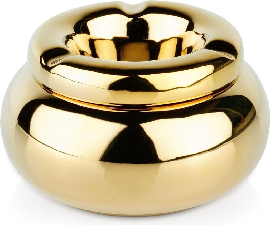 Aschenbecher Dolomitgold rund 11 cm Produktbild 