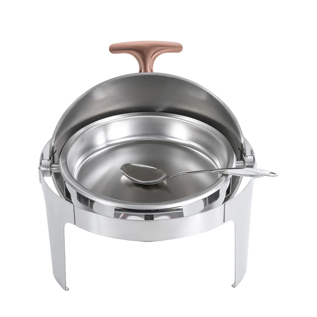 Réchauffeur de buffet 6 L idéal pour Mariage et Réception - Inox Argent