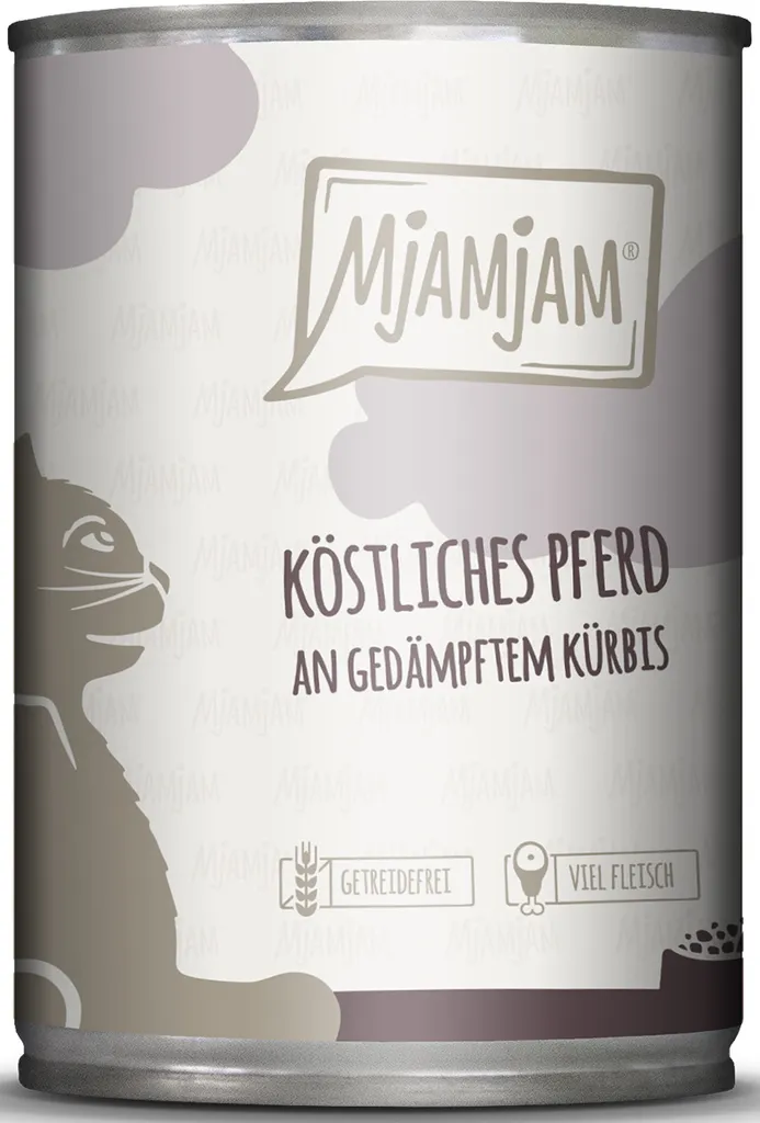 Mjamjam Délicieux Cheval avec Courge Cuite à la Vapeur 400g x6 Packs