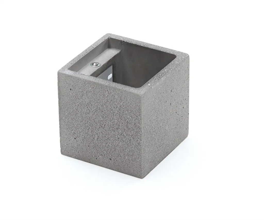 Éclairage de façade moderne avec l'applique Cube Kapego 341184 grise