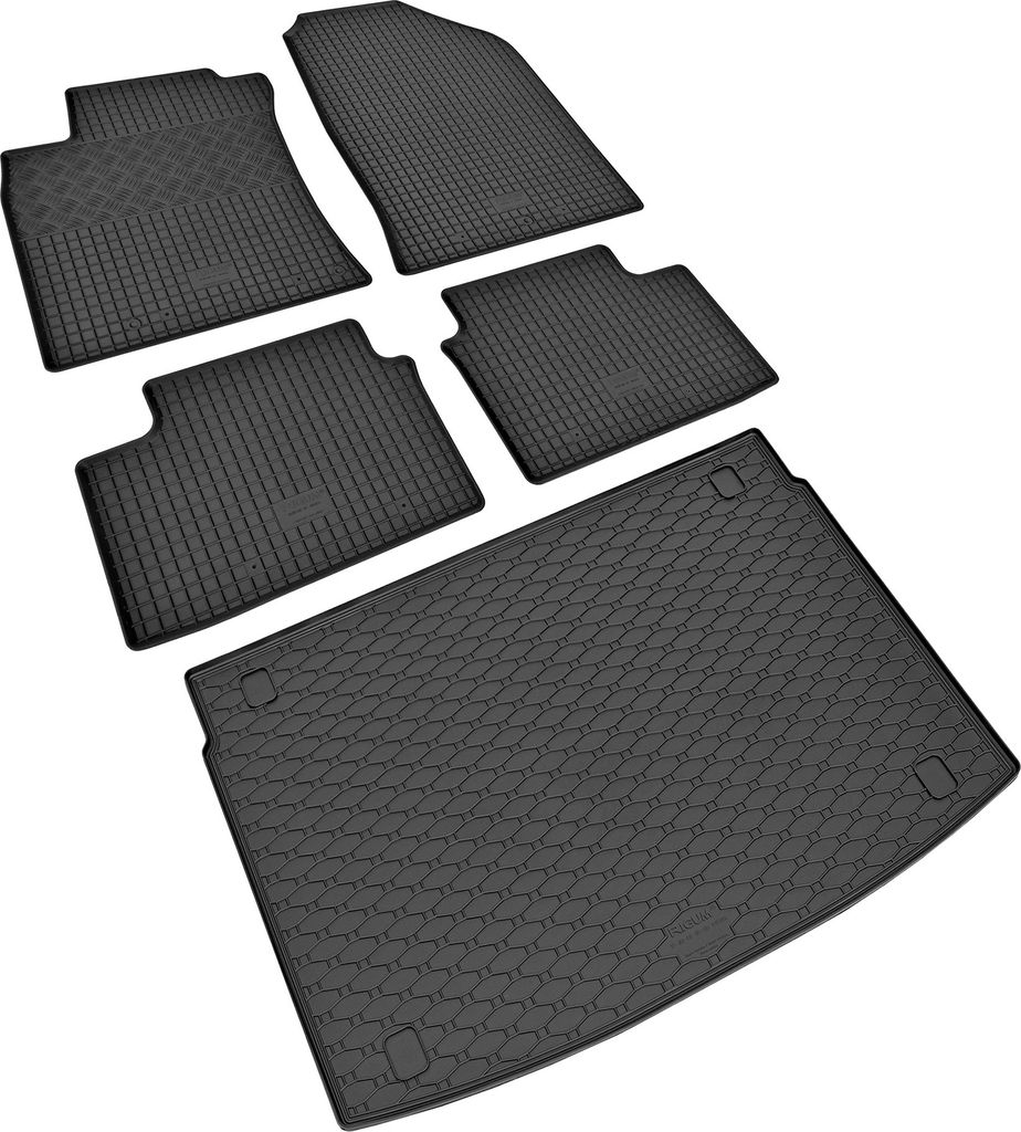 Passgenaue Gummifußmatten und Laderaumwanne von Z4L passend für Kia Ceed Schrägheck ab 2018 | Oberste Position