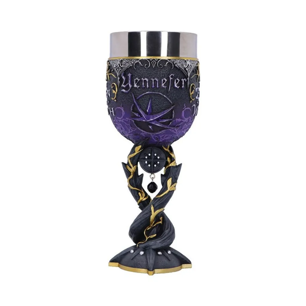 Verre à Vin Collector The Witcher Yennefer en Résine et Acier 19 cm