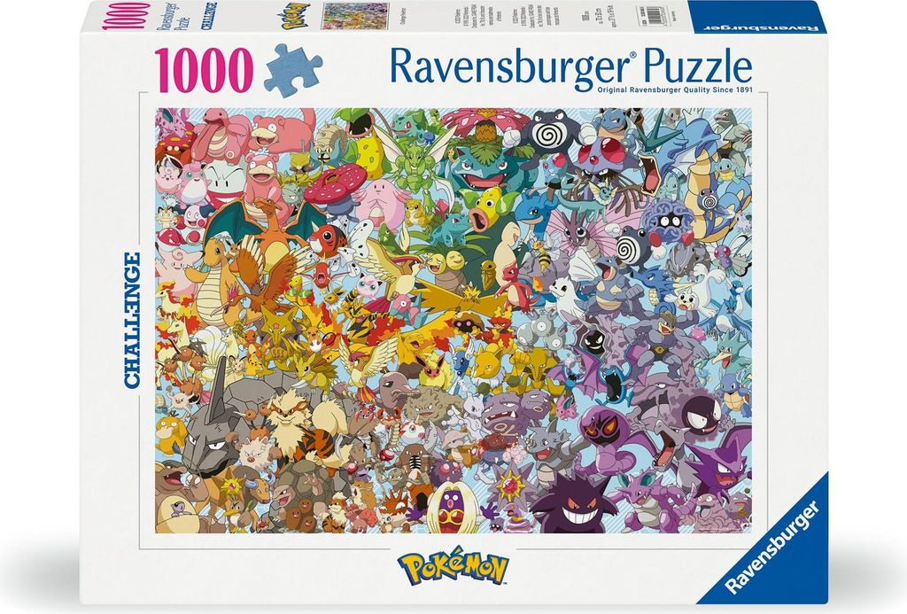 Ravensburger 1000 dílků Challenge Pokemon Obrázek produktu 