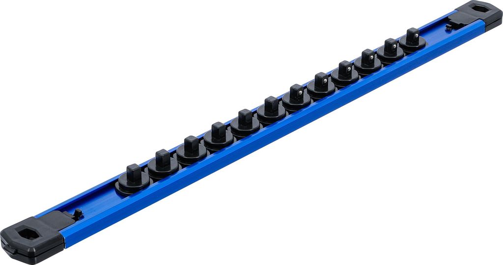 BGS 74549 Halteschiene für 12 Steckschlüssel-Einsä tze, magnetisch, für Antrieb 6,3 mm (1/4")