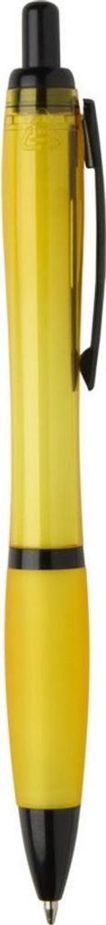 Floso - "Nash" Kontrast Detail-Kugelschreiber, Recycelter Kunststoff PF4879 (Einheitsgröße) (Gelb)