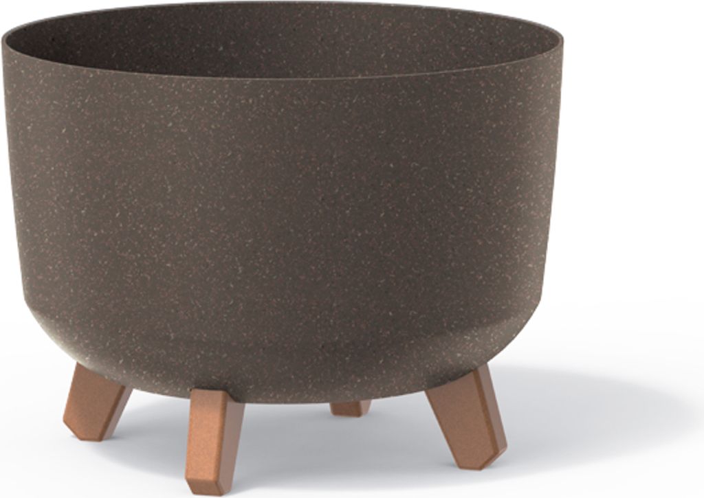 Prosperplast Blumentopf GRACIA Eco Wood Standard Kaffee 29 cm