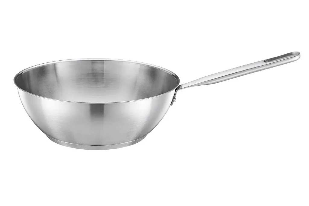 Fiskars All Steel Pure Wok 28cm - Design Nordico e Acciaio Inox 1065629