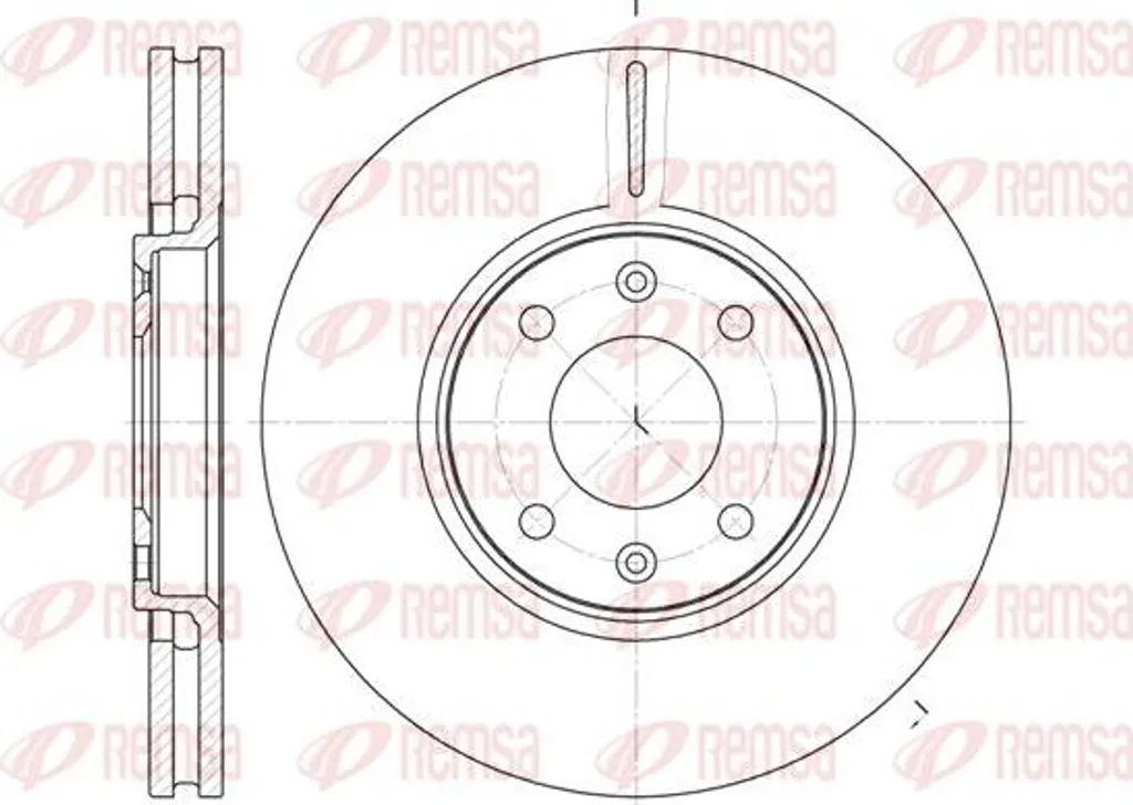 Changer disque de frein REMSA 6587.10 pour Citroën C5 et Xantia