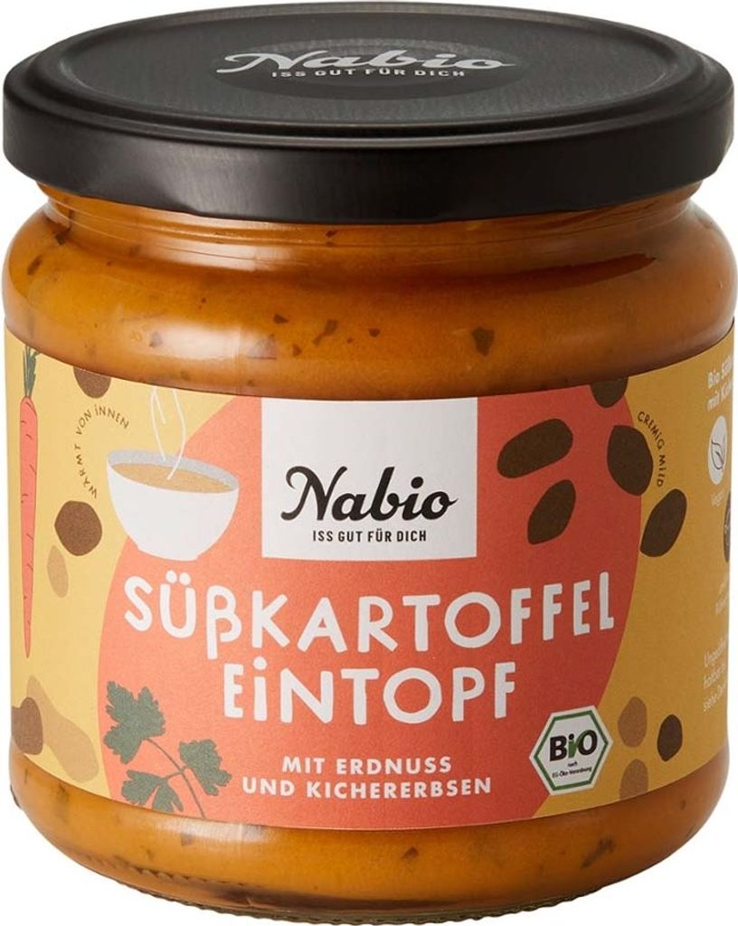 Eintopf im Glas - Süßkartoffeleintopf mit Erdnuss 365g Produktbild 