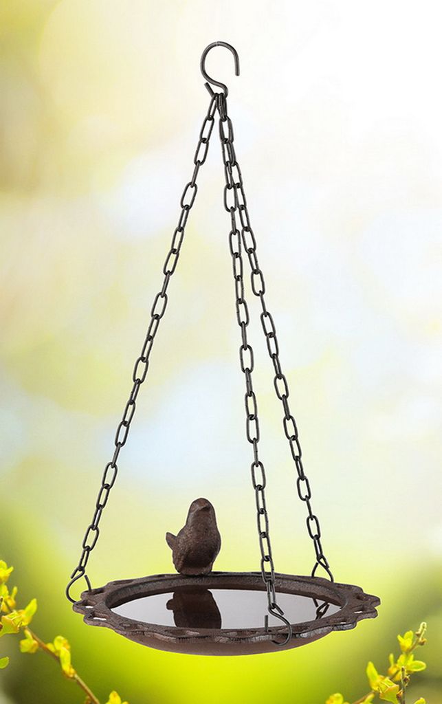 HI Vogeltränke zum Aufhängen 20,5 cm Braun
