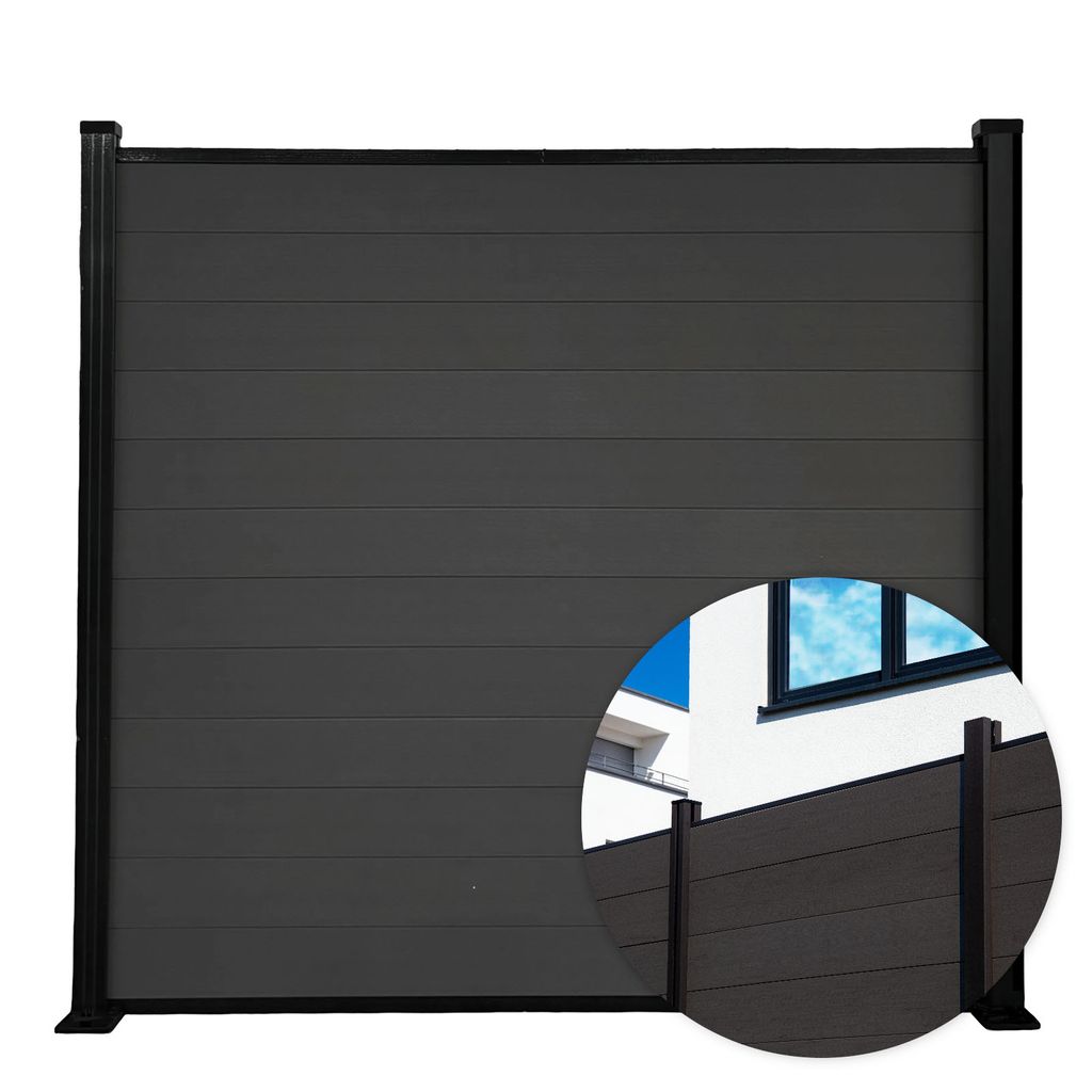 WPC plot Kronos s robustními hliníkovými sloupky 180x180 cm Obrázek produktu 