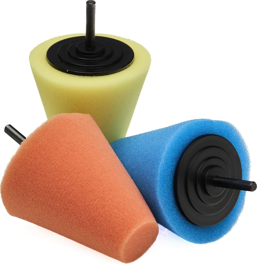 Kraft&Dele KD1592 Polierschwamm konisch Set 3tlg