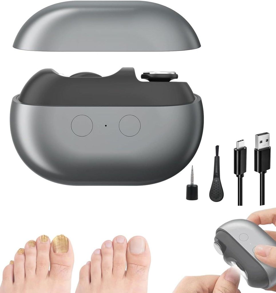 Elektrische Nagelknipser, 2 in 1 Polieren Automatisch, Mit Produktbild 