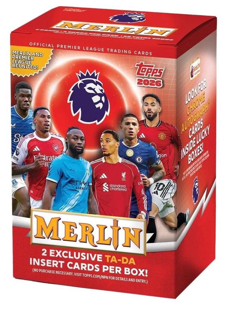 2026 Topps Premier League Merlin Value Box Obrázek produktu 