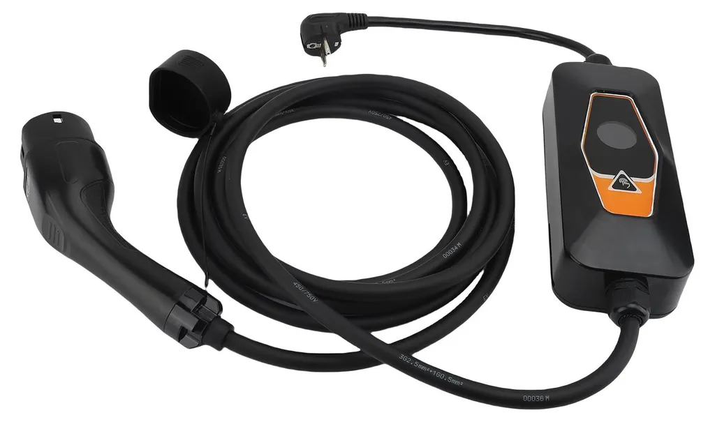 Chargeur Portable Type 2 EV 3.5kW avec Câble 5m et Courant Réglable 16A - 6