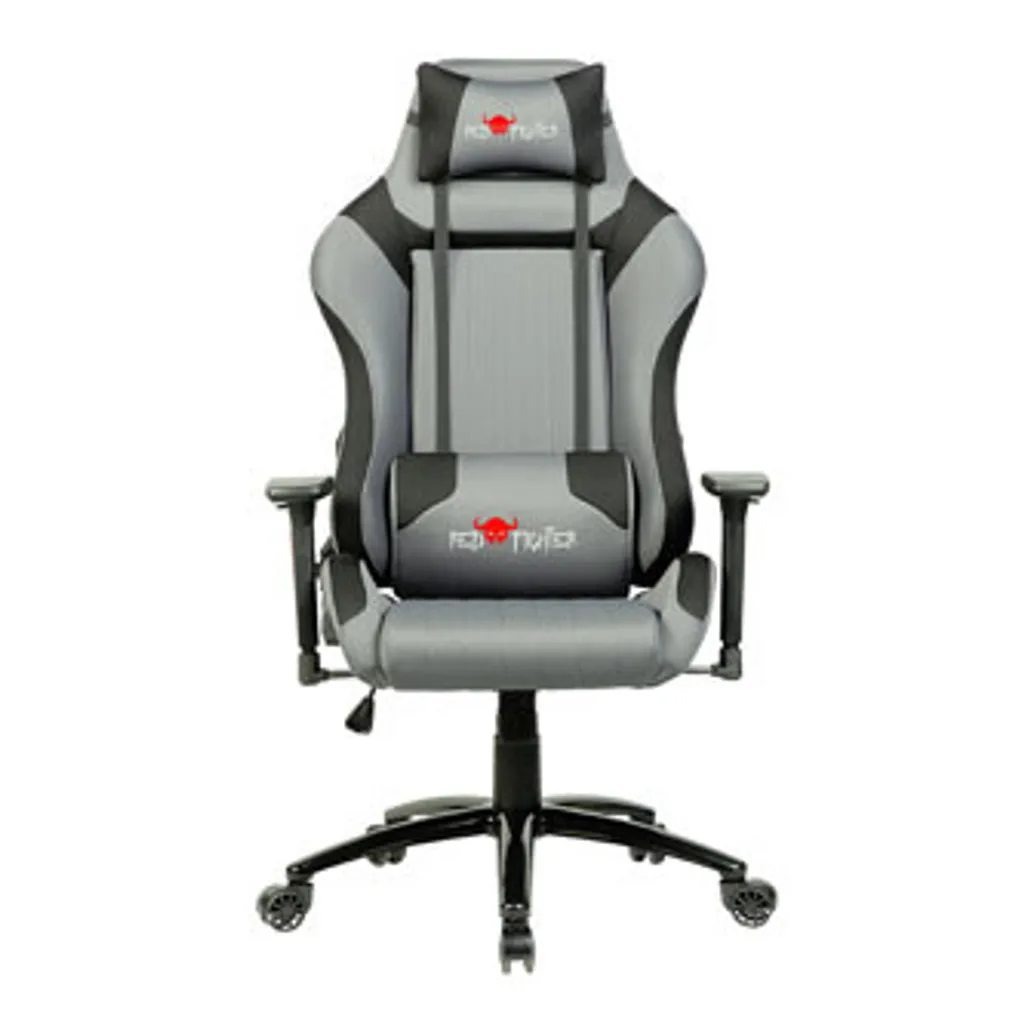 Siège Gamer Red Fighter C3 Gris à Coussins Amovibles et Dossier Inclinable