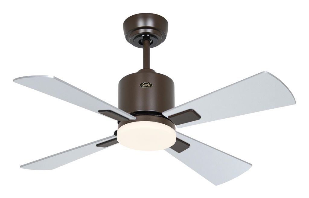 Deckenventilator ECO NEO III 92 Bronze - Wenge/Silber WiFi mit Leuchte