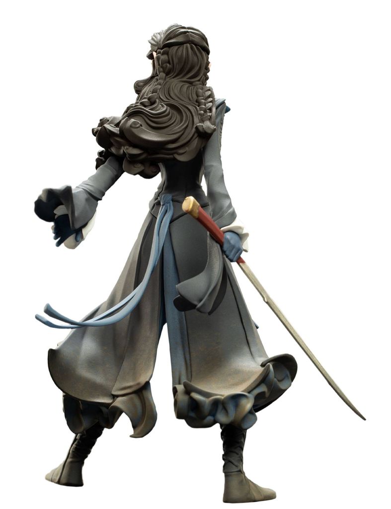 A figurine of a character from Lord of the Rings, shown from the back.