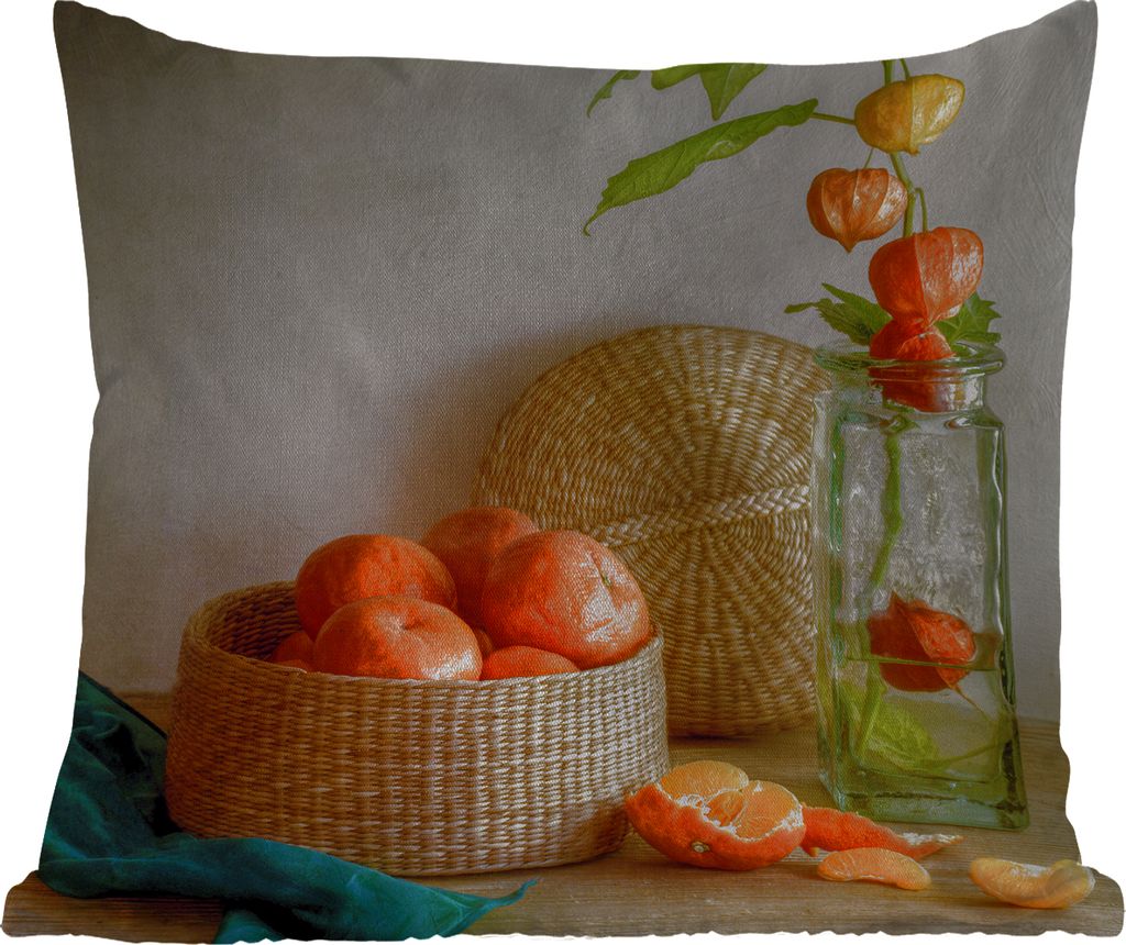 MuchoWow Outdoor Kissen - Obst - Stilleben - Pflanze - 40x40 cm - Wetterfest - Lounge Kissen - Kopfkissen - Interieur - Polster mit Bild