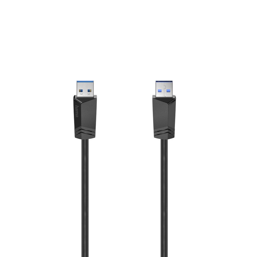 Hama 00200624, 1,5 m, USB A, USB A, 5 Gbit/s, Czarny Zdjęcie produktu 