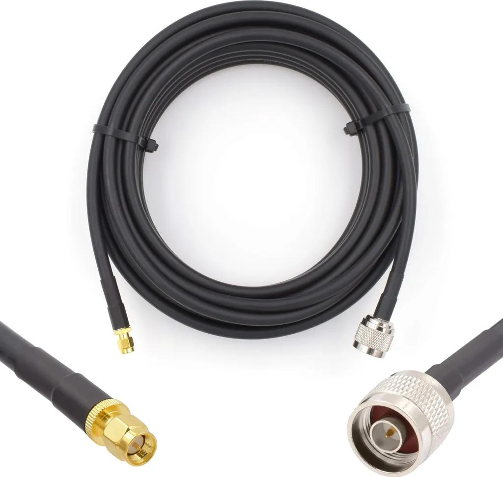 Cavo Prolunga 10m 5D-FB N-Maschio SMA-Maschio per Router 5G e Lora