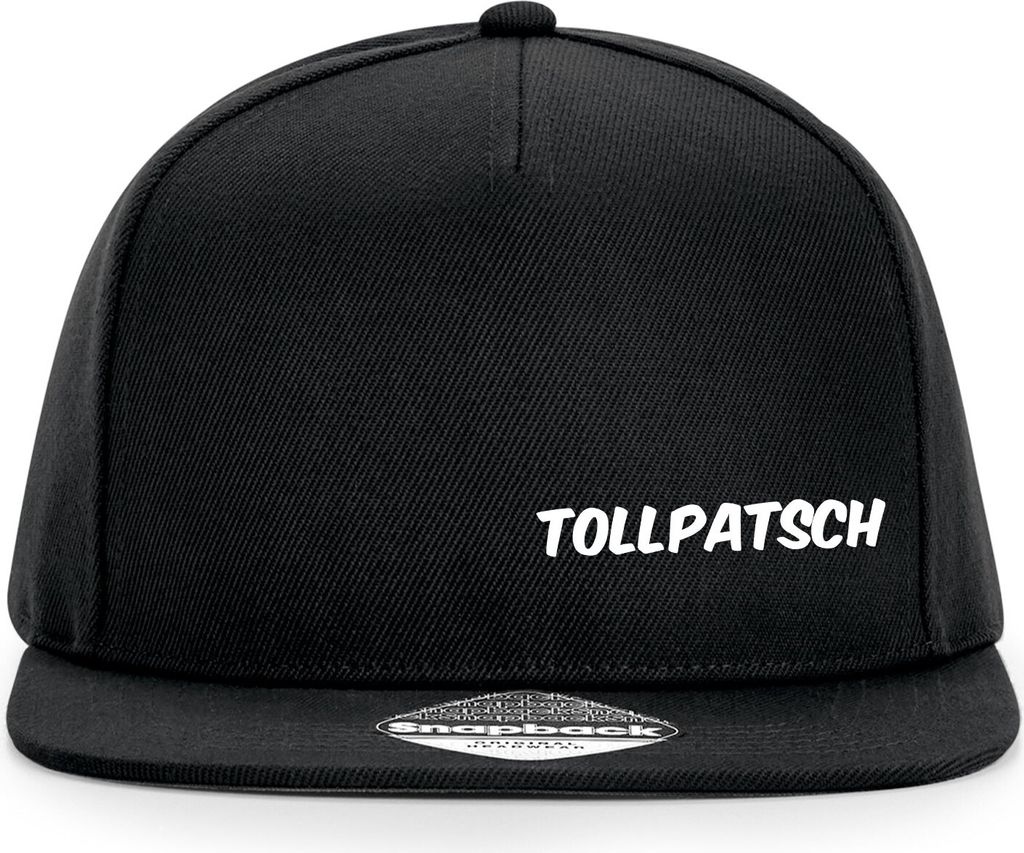 Huuraa Snapback Cappy Tollpatsch Schriftzug Geschenk Black Tollpatsch Mode