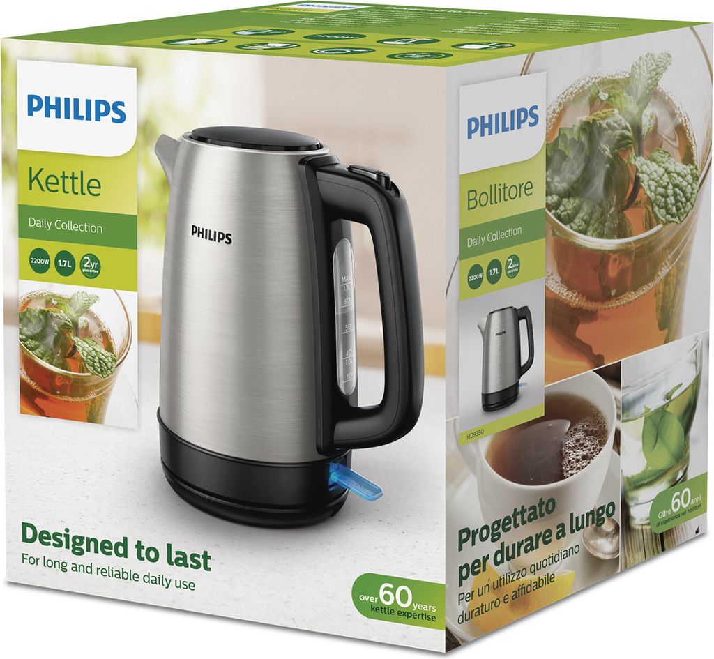 Czajnik Philips HD9350/90 Czarny Stal nierdzewna Zdjęcie produktu 9