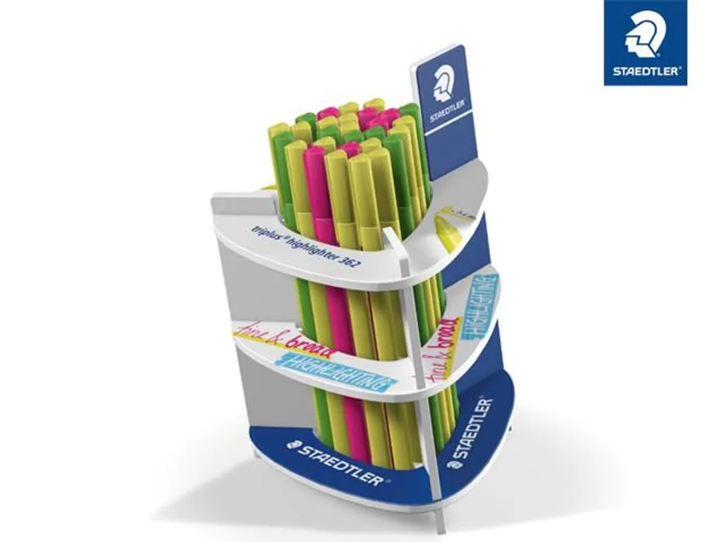 Surligneur Anti-Dessèchement STAEDTLER 362 Triplus Présentoir de 30