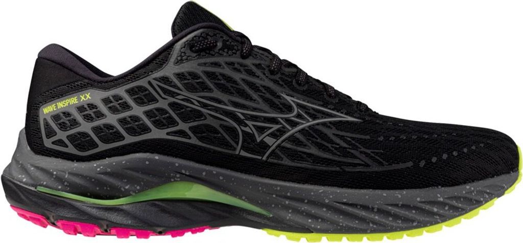 Mizuno Wave Inspire 20 Unisex Laufschuhe Schwarz EU 38 1/2 Mann Schwarz EU 38 1/2