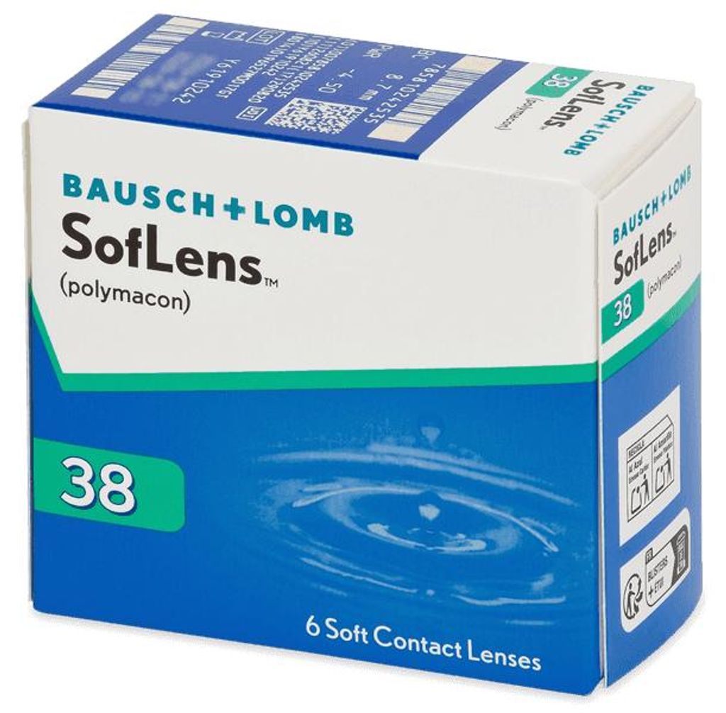 SofLens 38 (6 lenti) Diottria: -3,50, Curvatura: 8,70, Immagine del prodotto 